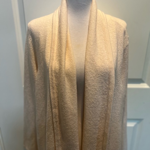 LOFT plus cream cardigan with pockets new with tags NWT size 16/18 - Picture 2 of 11